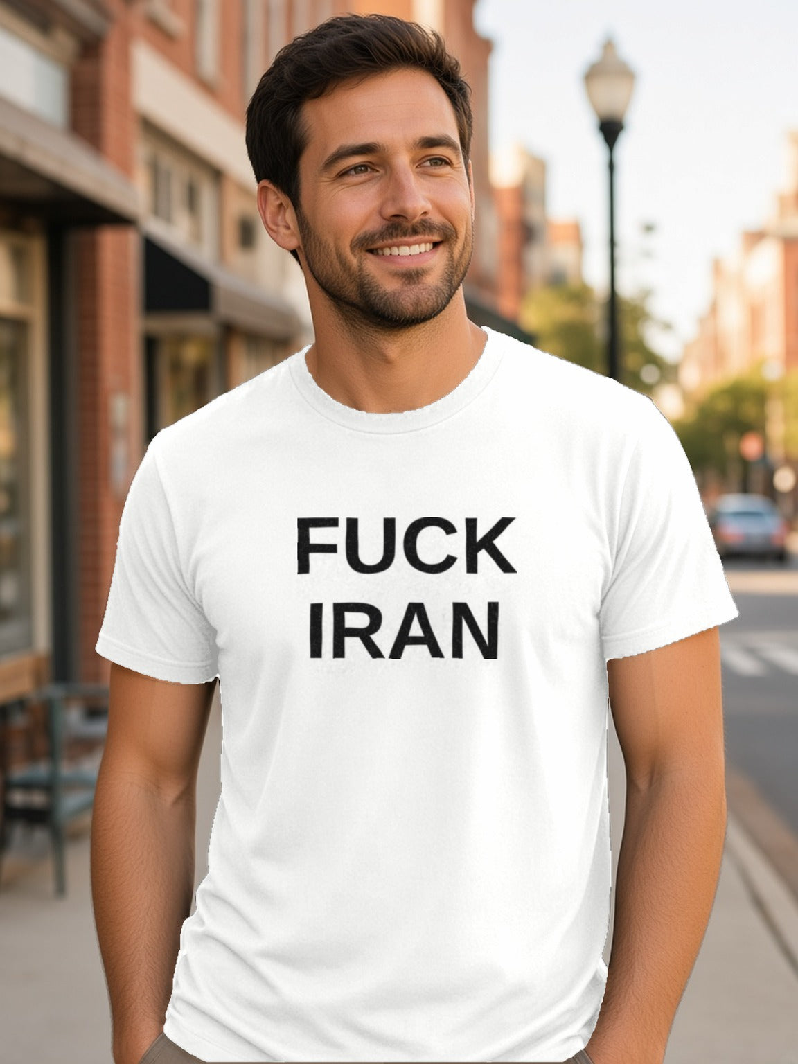 FUCK IRAN Tee – White
