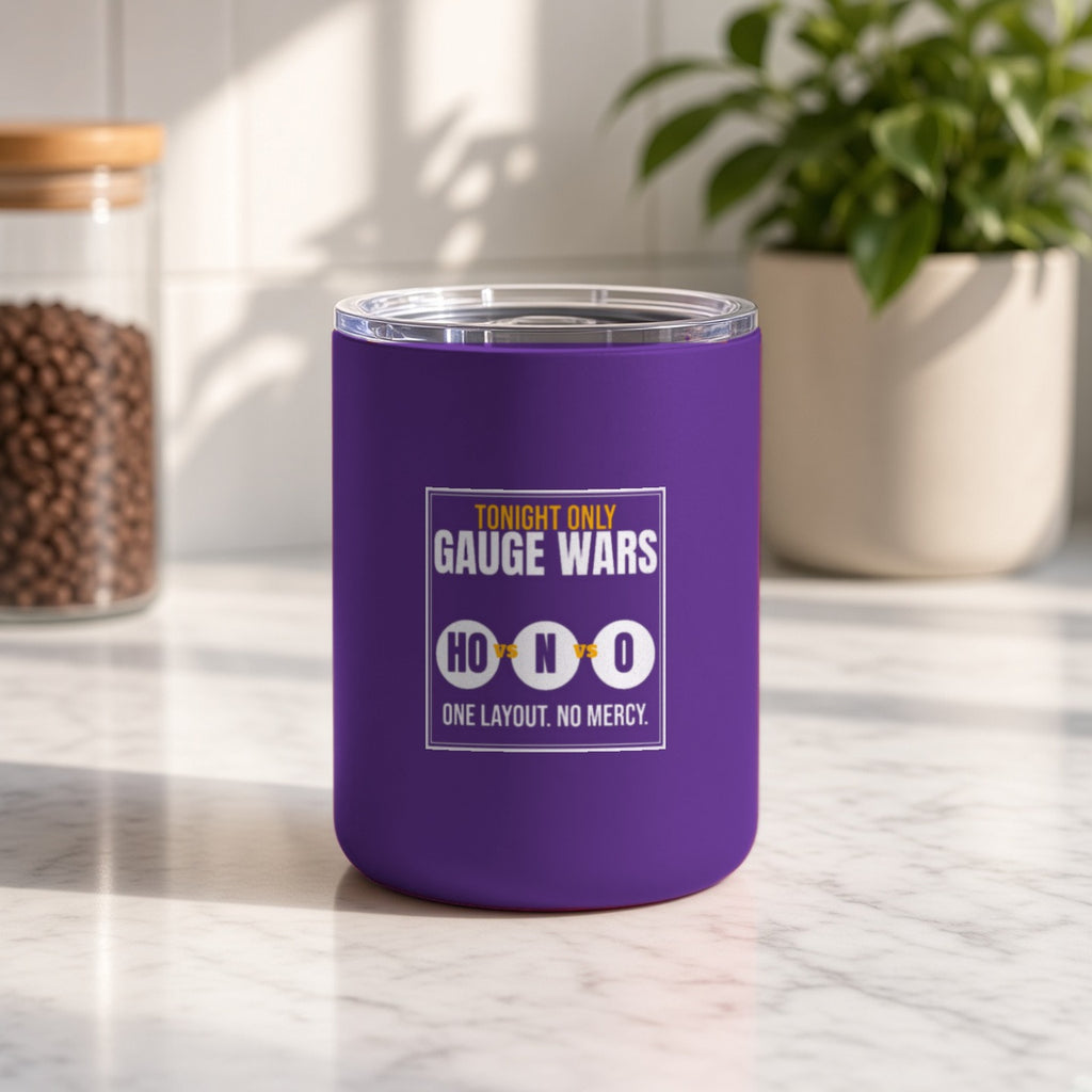 Gauge Wars Insulated Tumbler 10oz – Dark Purple