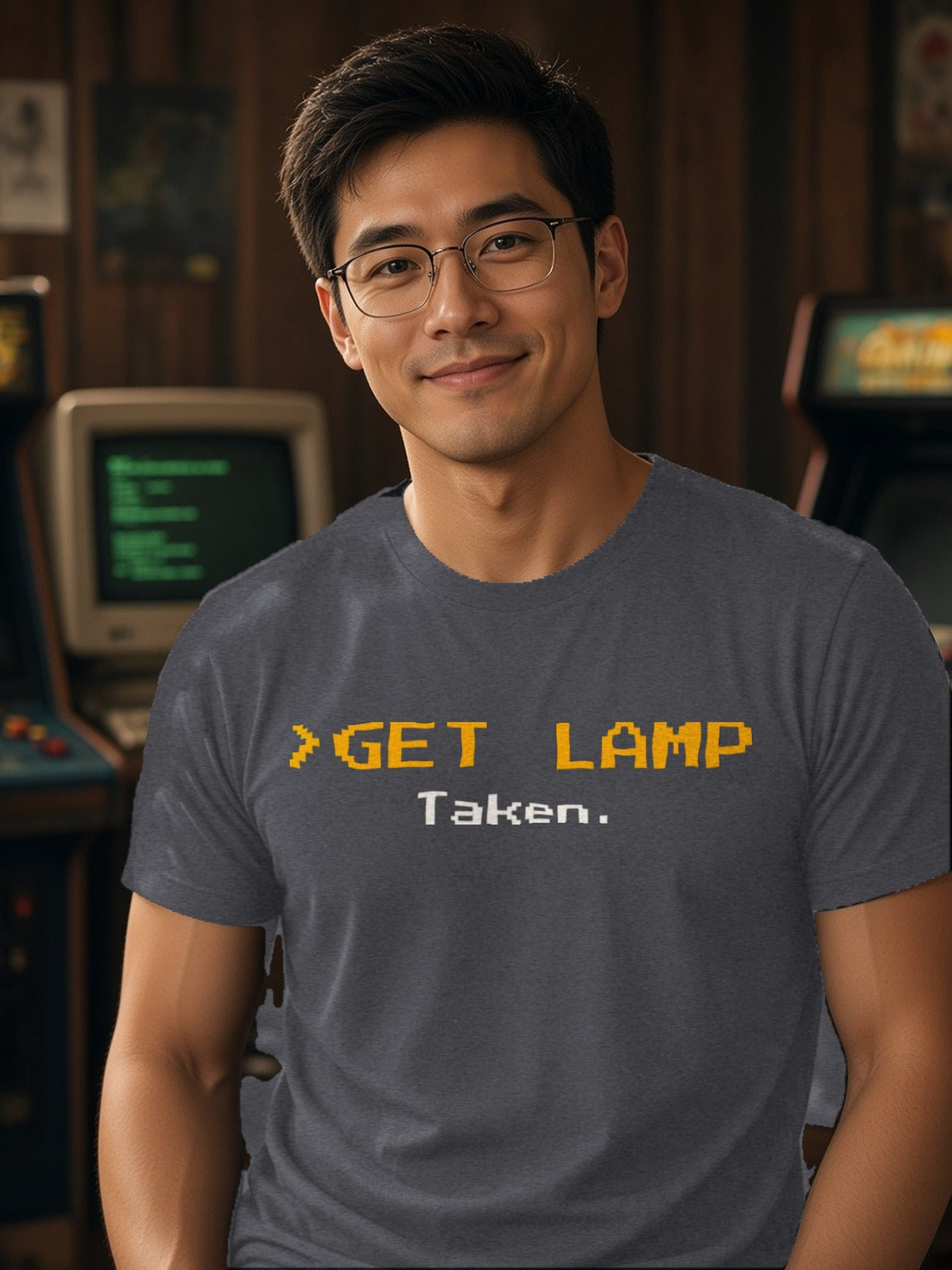 GET LAMP Tee – Dark Grey Heather