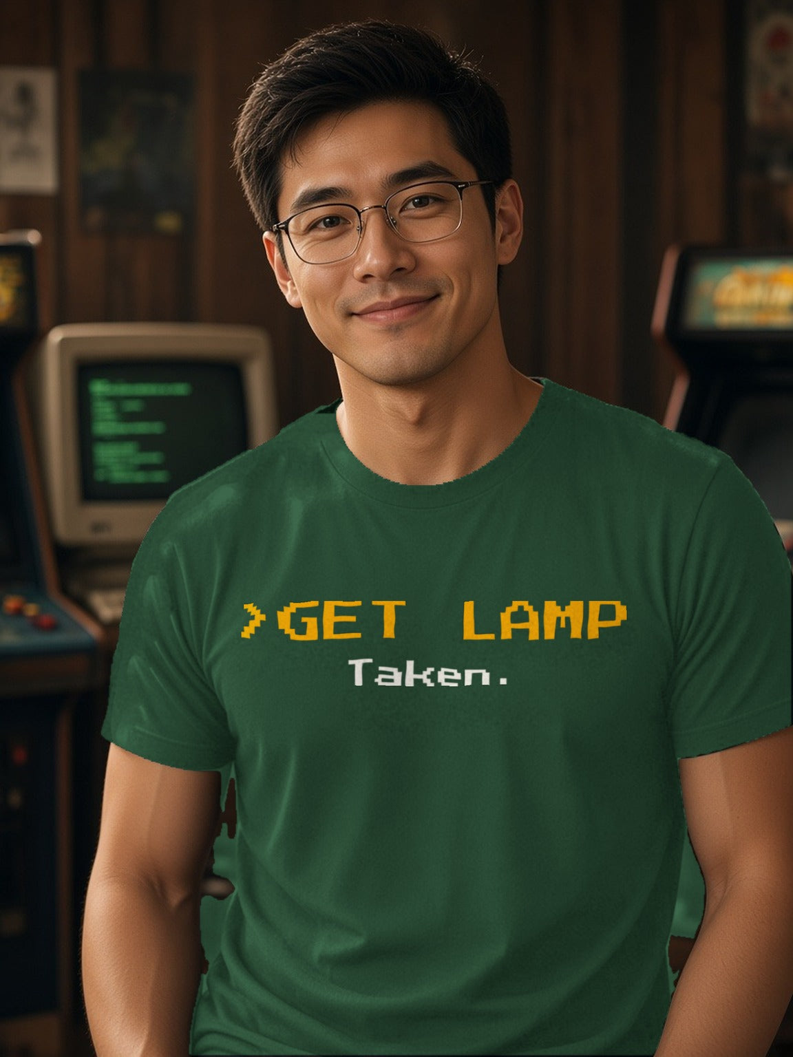 GET LAMP Tee – Forest