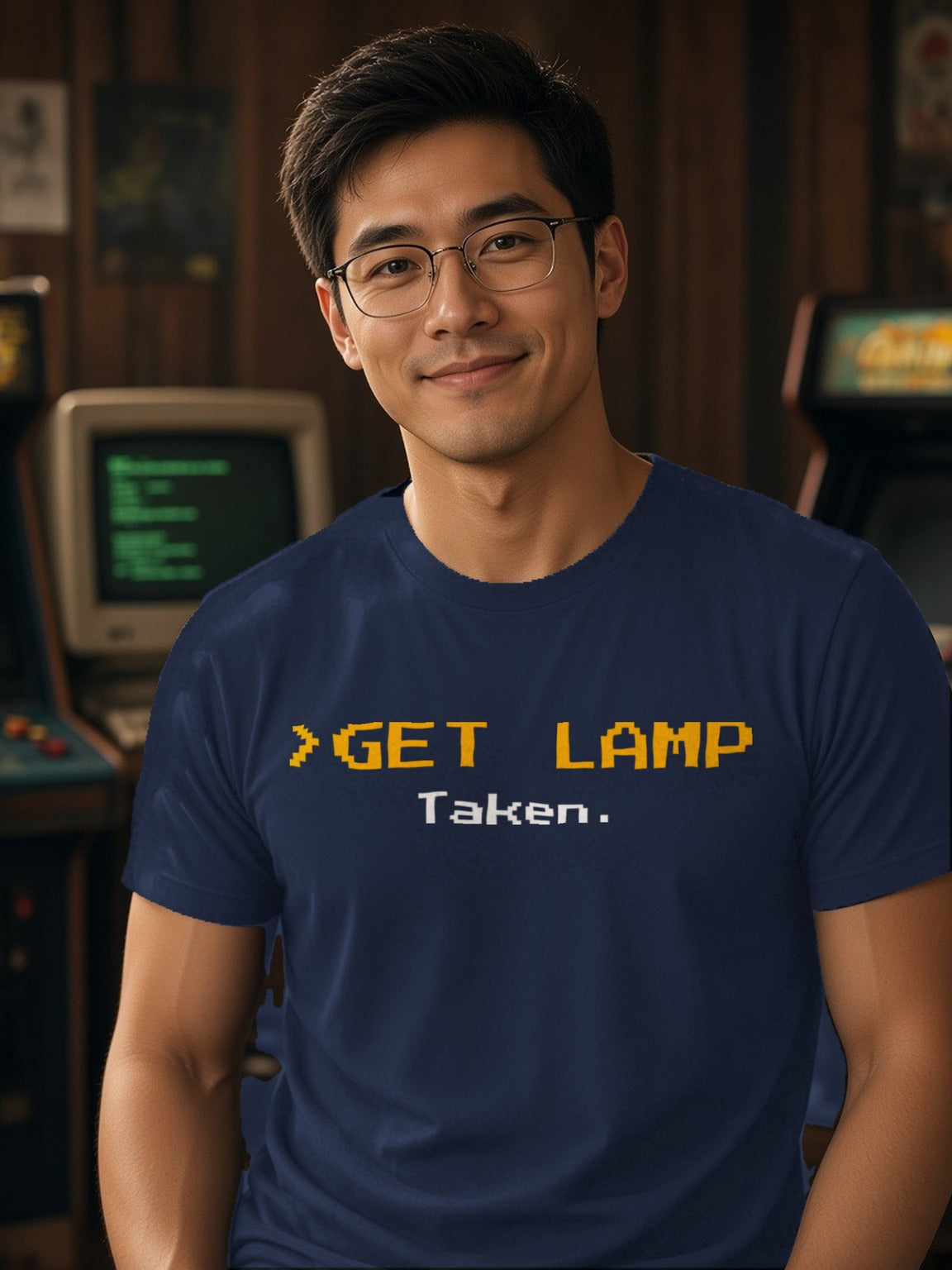 GET LAMP Tee – Navy