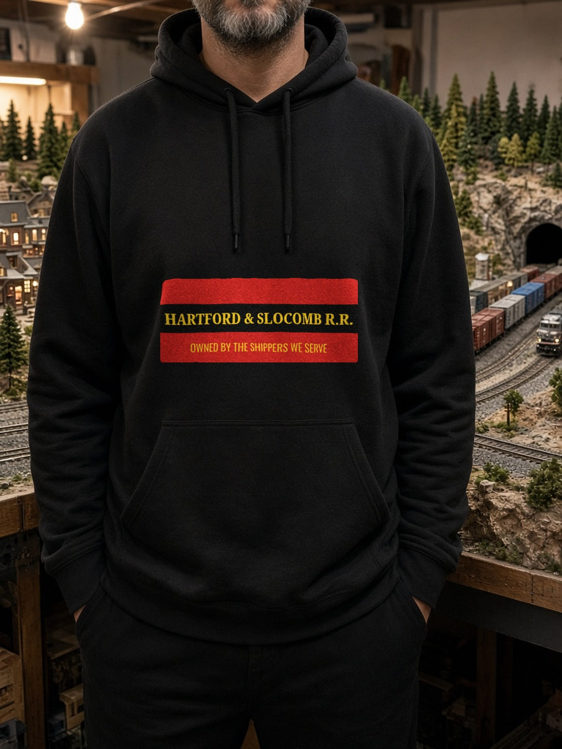 Hartford & Slocomb Railroad Heritage Hoodie – Black