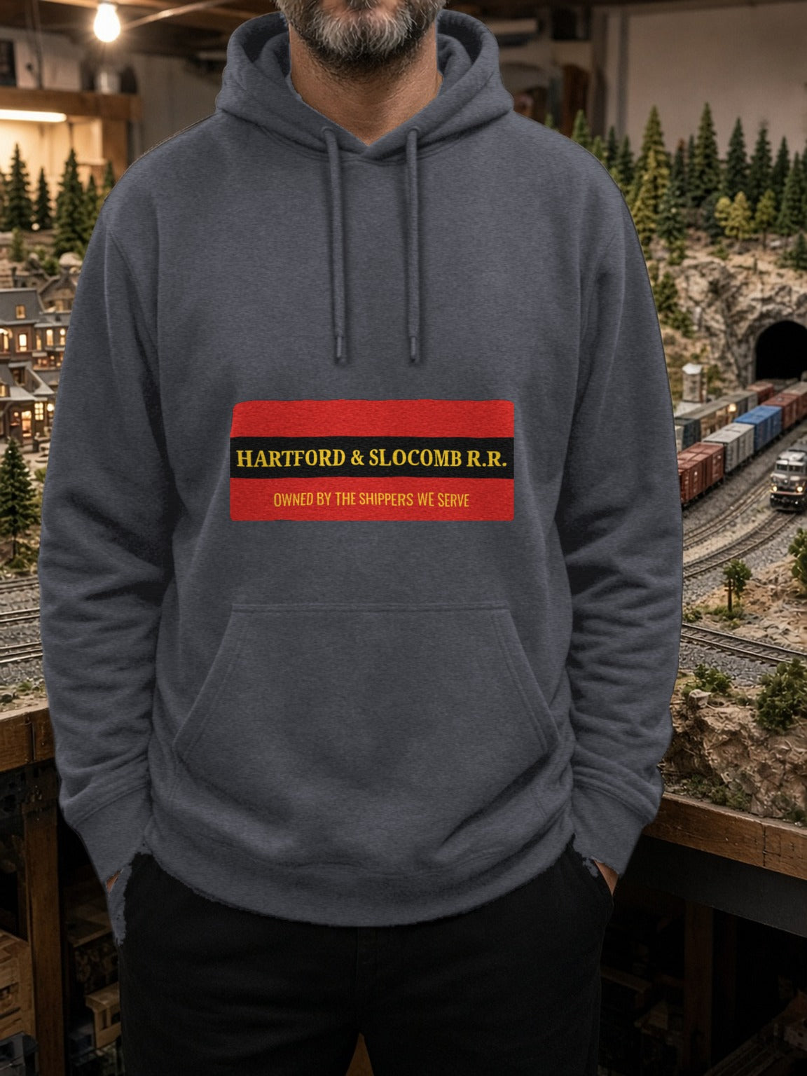 Hartford & Slocomb Railroad Heritage Hoodie – Dark Heather