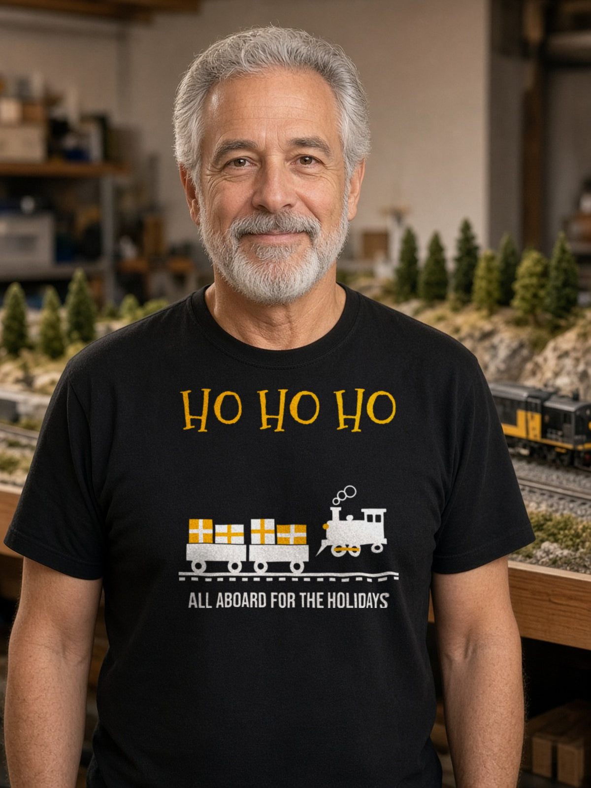 HO HO HO Model Railroad – Black