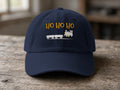 HO HO HO Model Railroad Dad Hat – Dark Navy