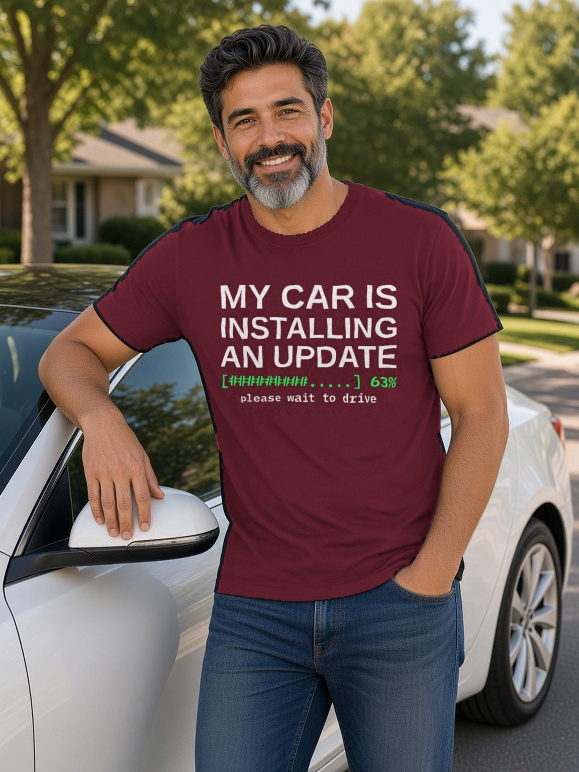Installing Update Tee – Maroon