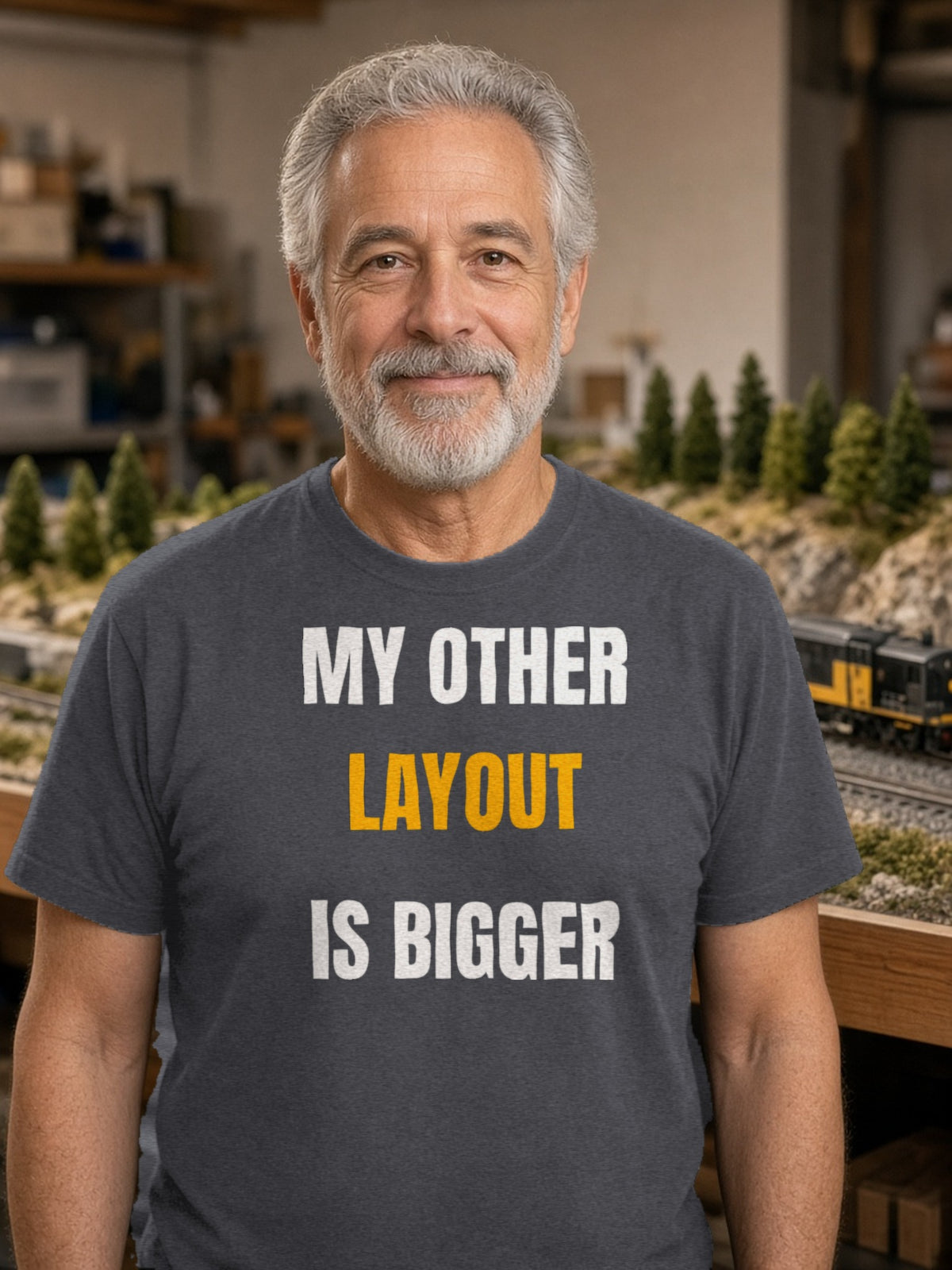 My Other Layout Is Bigger – Dark Grey Heather