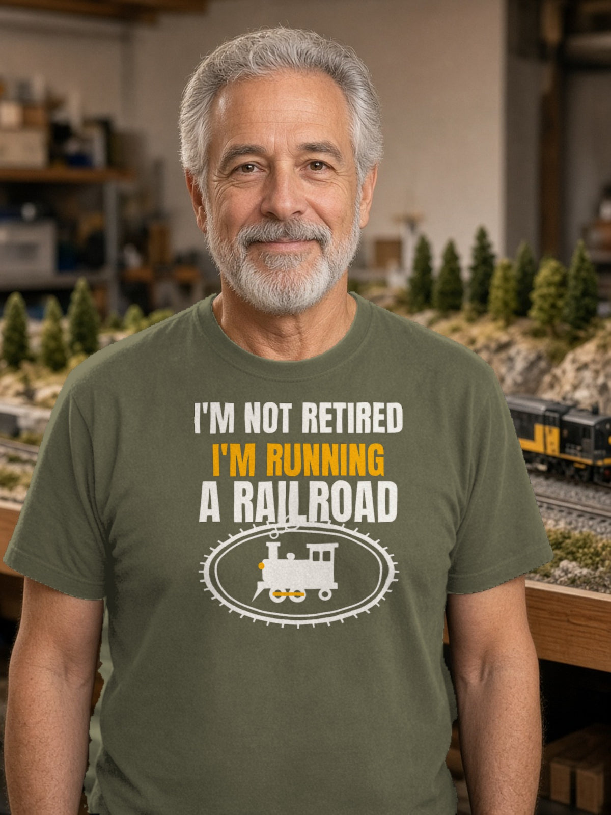 Not Retired, Just Model Railroading Full Time – Army