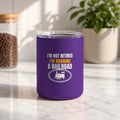Not Retired, Just Model Railroading Full Time Insulated Tumbler 10oz – Dark Purple