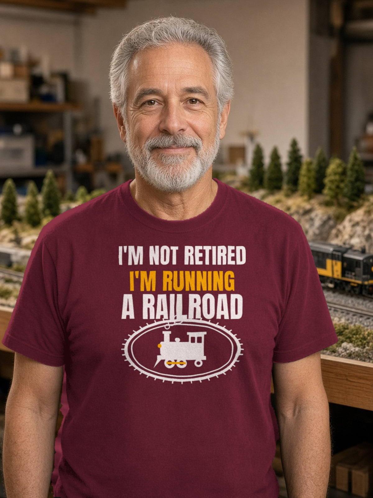 Not Retired, Just Model Railroading Full Time – Maroon