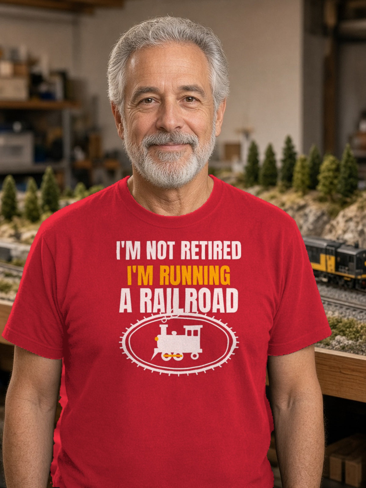 Not Retired, Just Model Railroading Full Time – Red