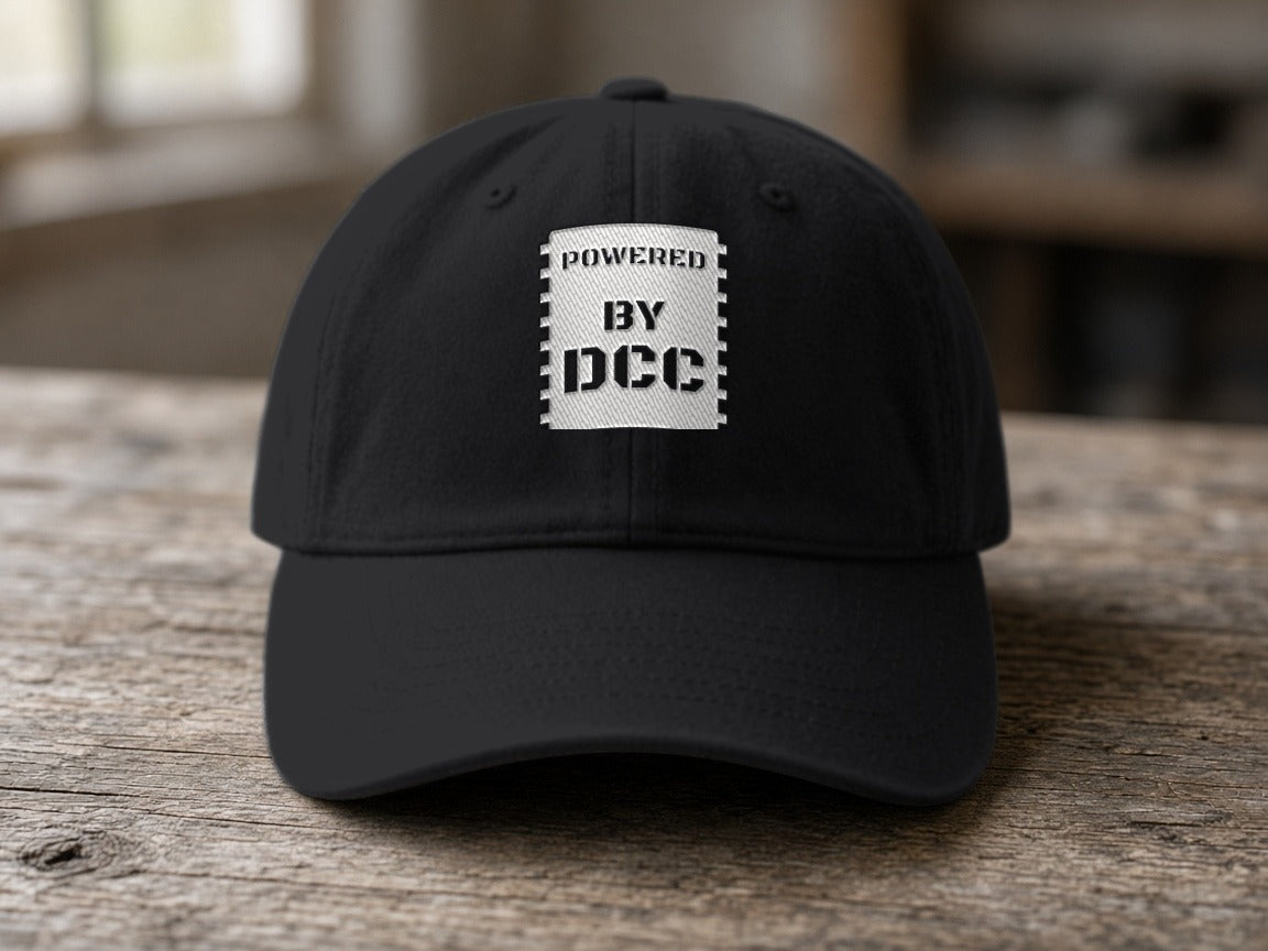 Powered By DCC Dad Hat – Black