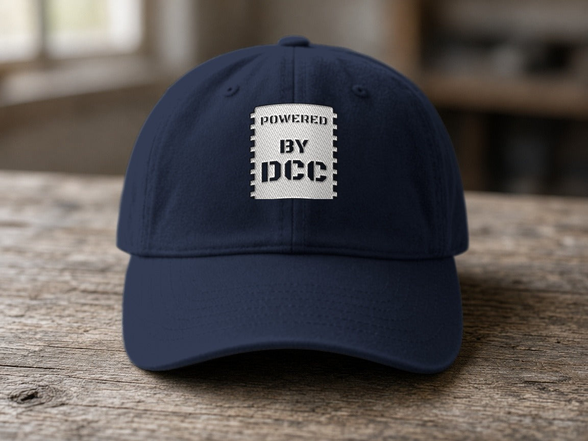Powered By DCC Dad Hat – Dark Navy