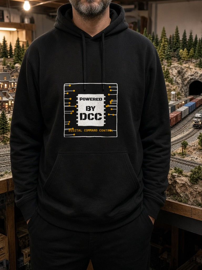 Powered By DCC Hoodie – Black