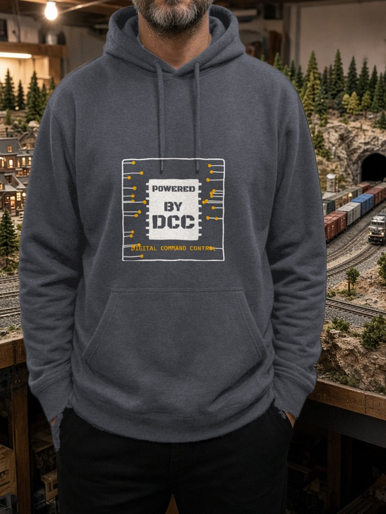 Powered By DCC Hoodie – Dark Heather