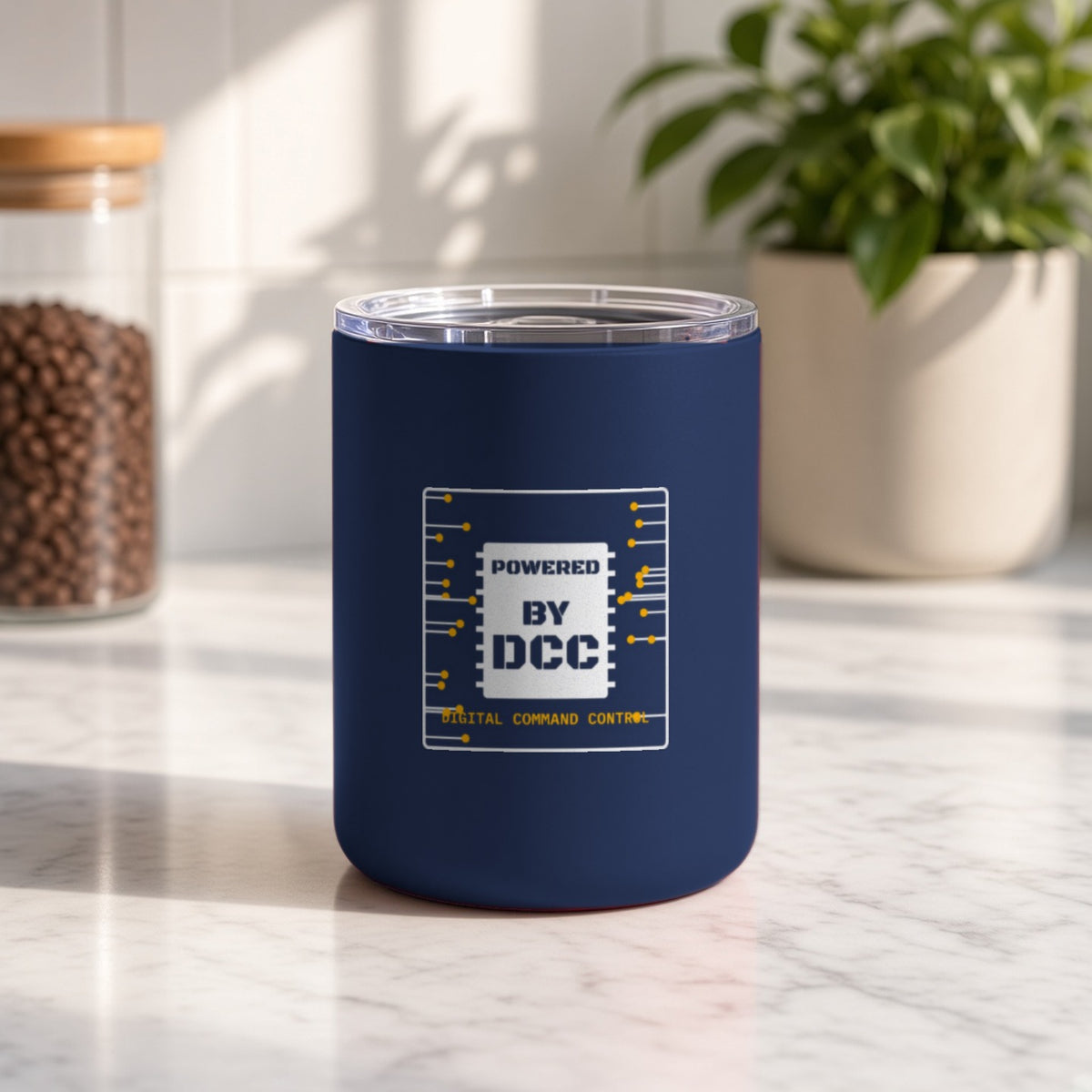 Powered By DCC Insulated Tumbler 10oz – Navy