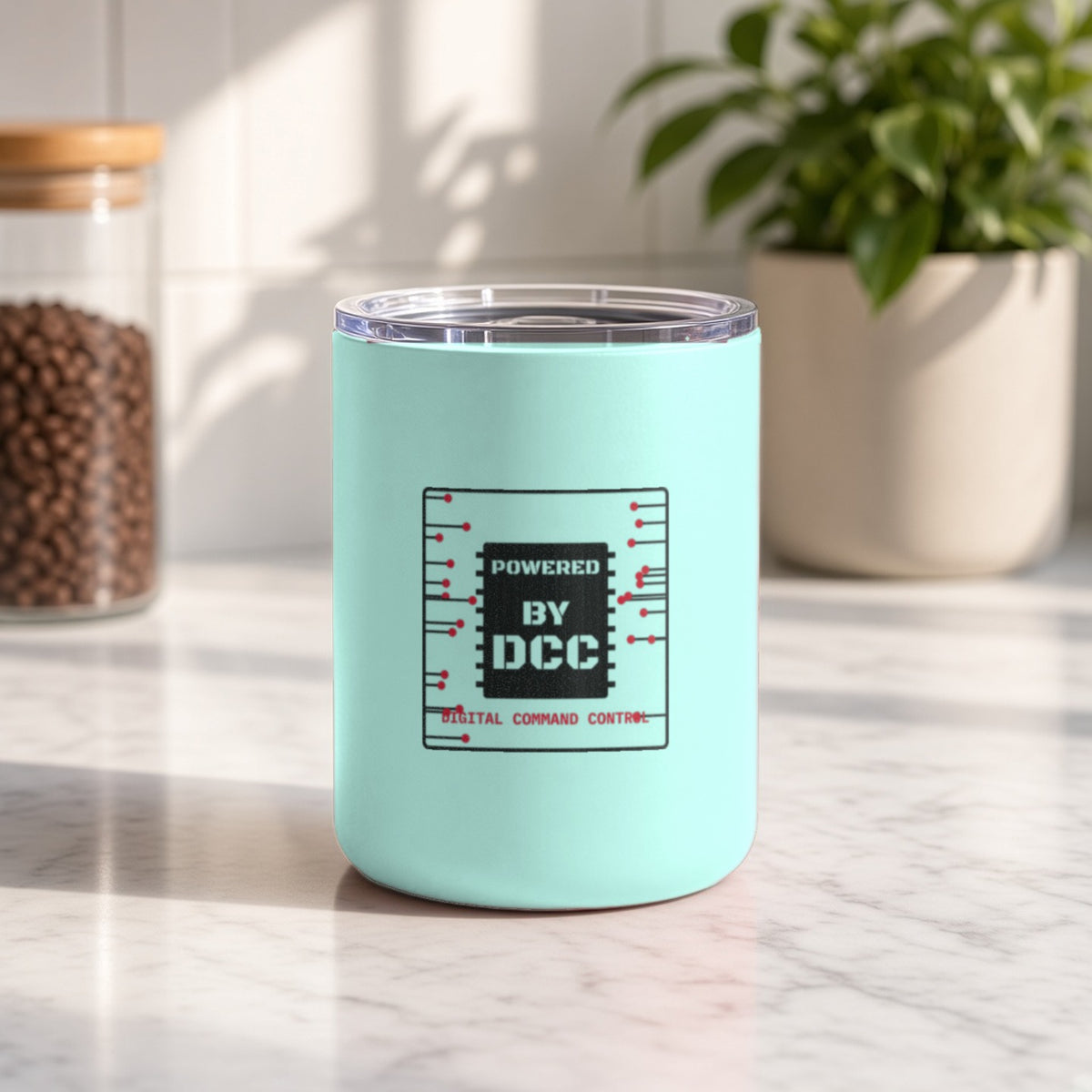 Powered By DCC Insulated Tumbler 10oz – Teal