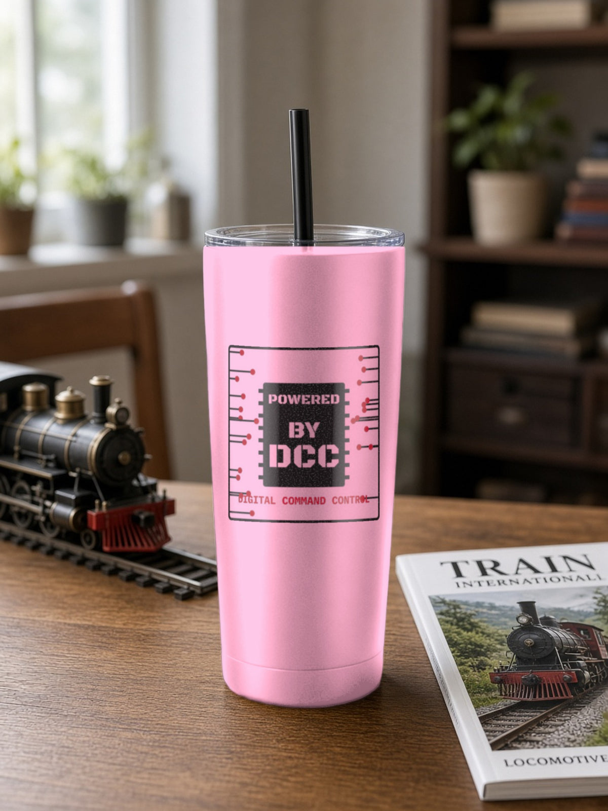 Powered By DCC Insulated Tumbler 20oz – Pink