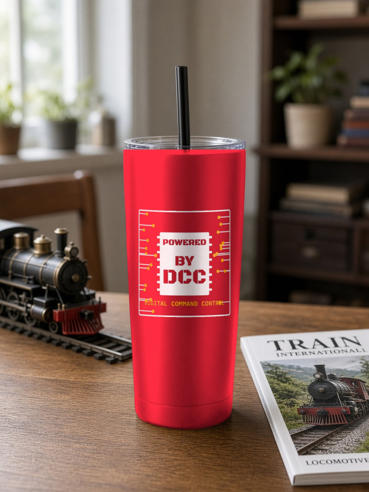 Powered By DCC Insulated Tumbler 20oz – Red