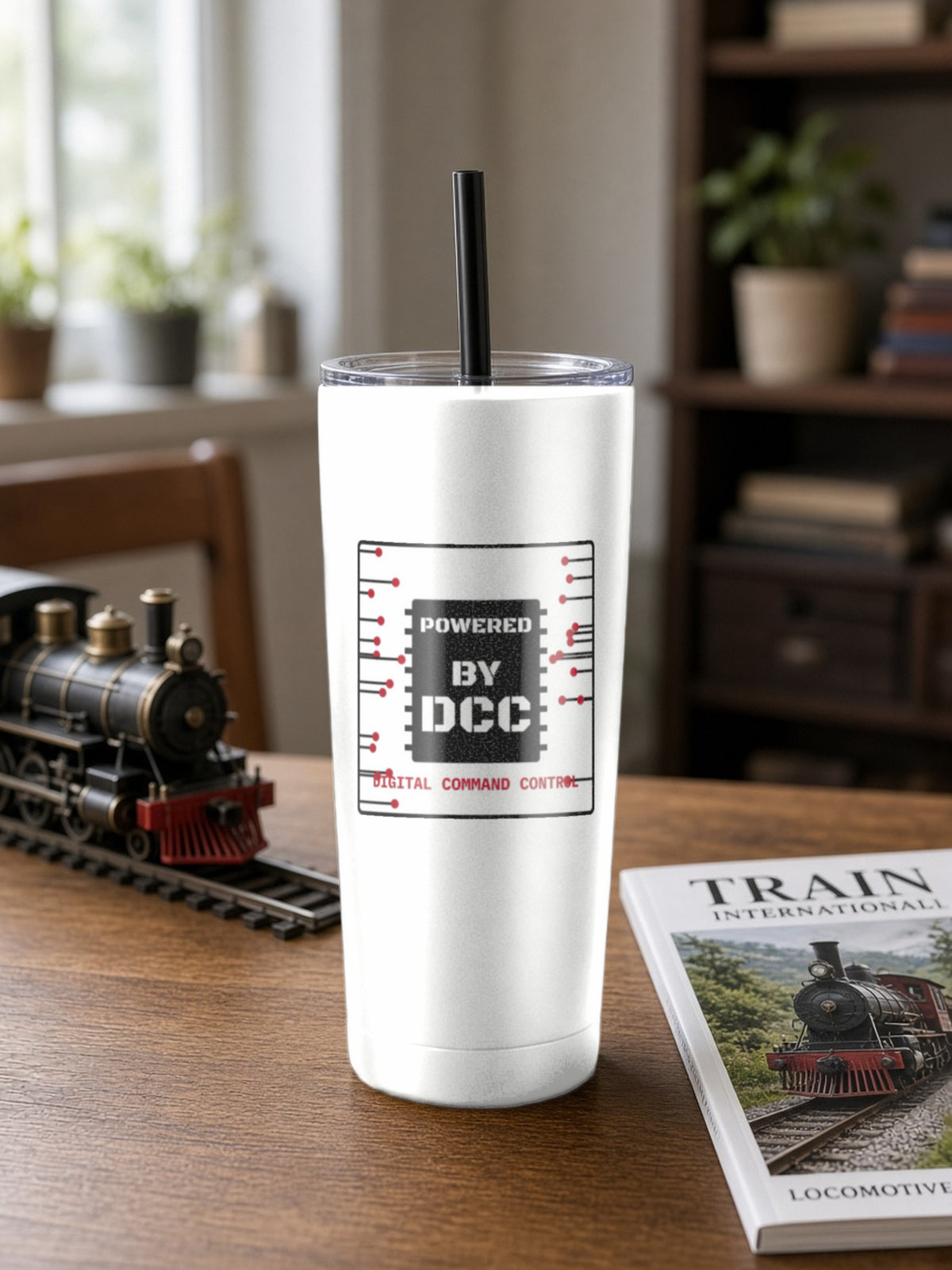 Powered By DCC Insulated Tumbler 20oz – White
