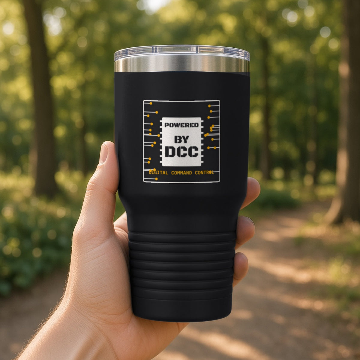 Powered By DCC Insulated Tumbler 30oz – Black