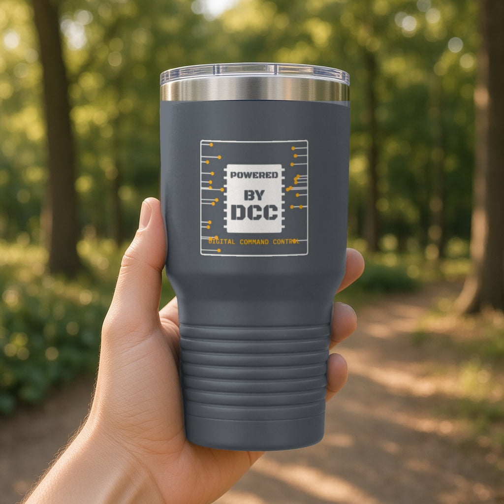 Powered By DCC Insulated Tumbler 30oz – Dark Gray