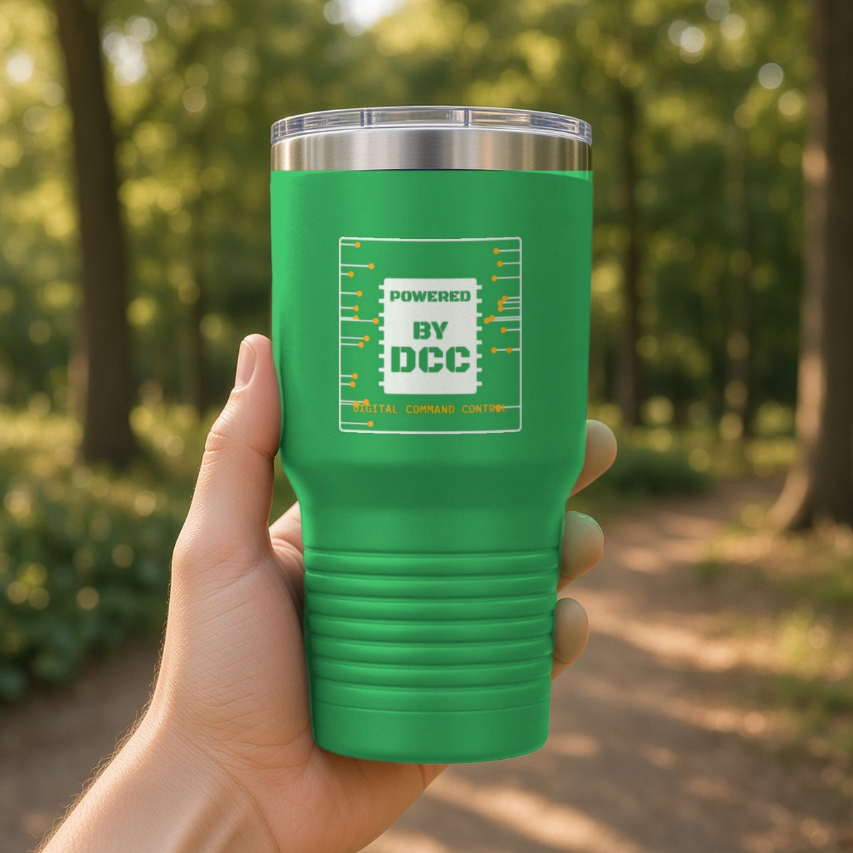 Powered By DCC Insulated Tumbler 30oz – Green
