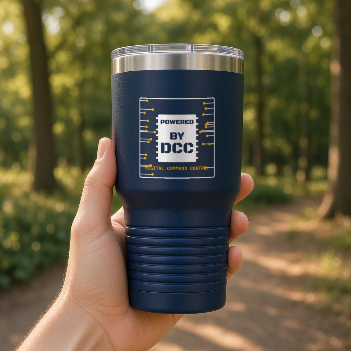 Powered By DCC Insulated Tumbler 30oz – Navy