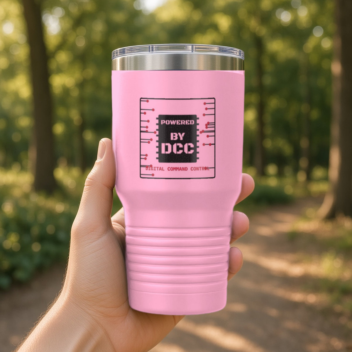 Powered By DCC Insulated Tumbler 30oz – Pink