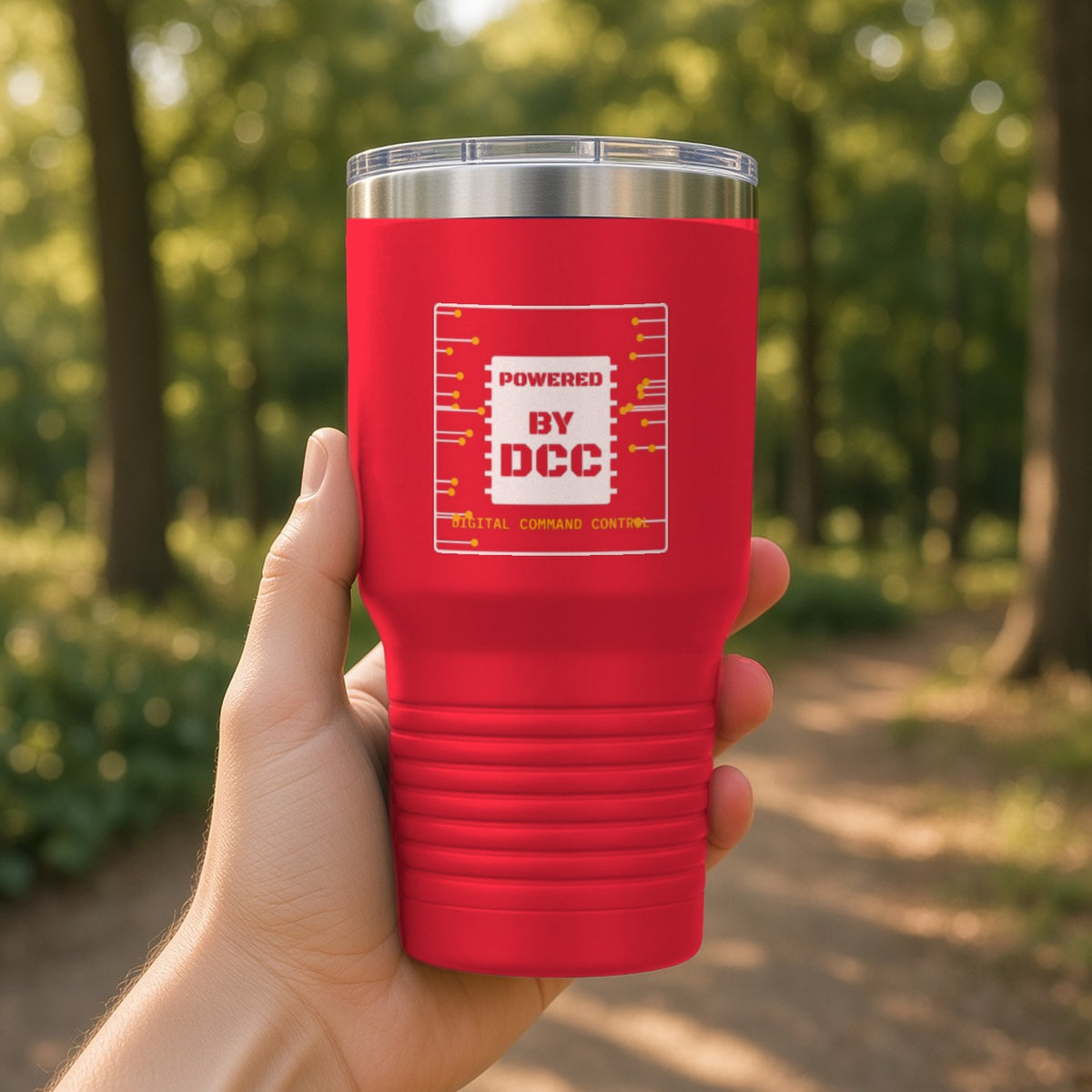 Powered By DCC Insulated Tumbler 30oz – Red