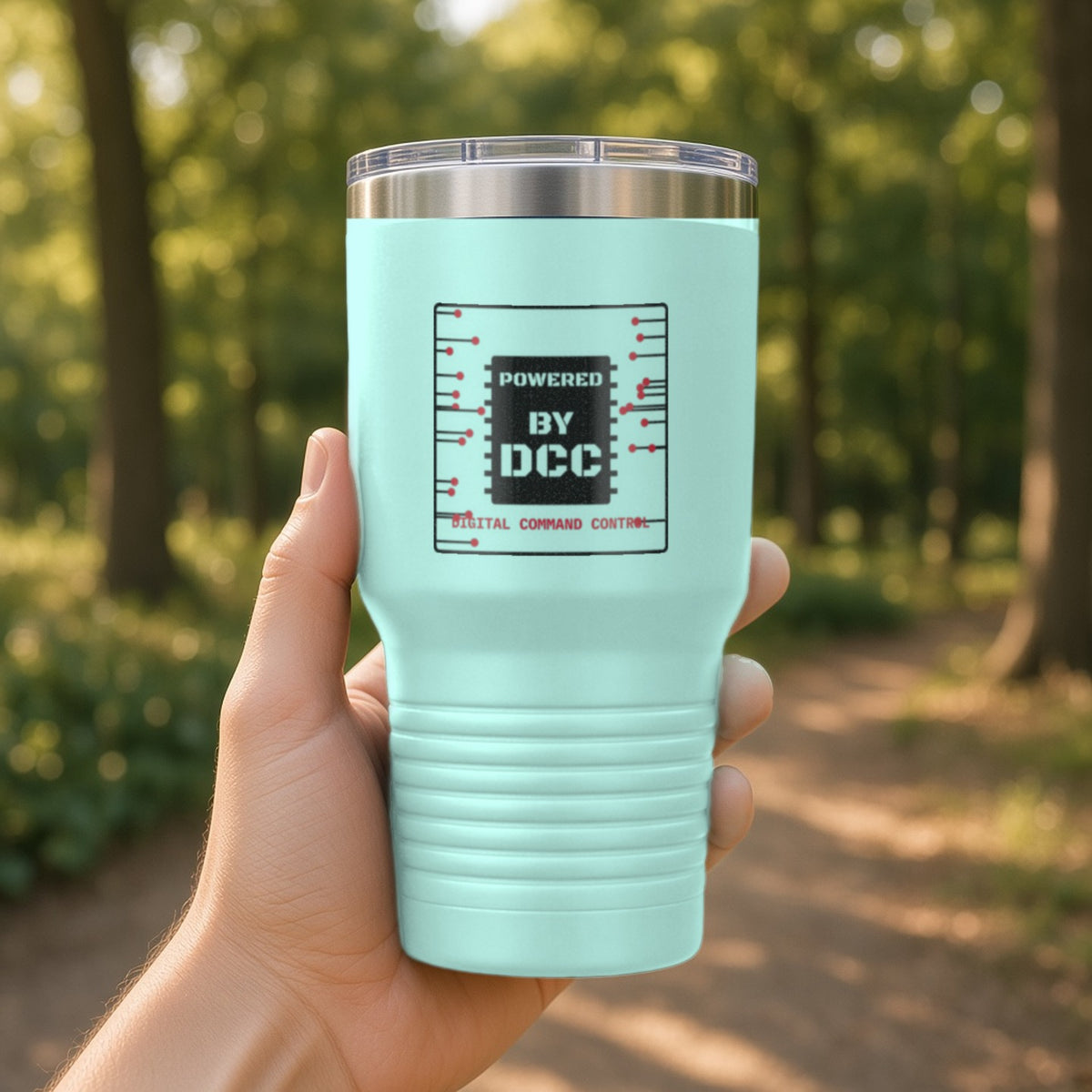 Powered By DCC Insulated Tumbler 30oz – Teal