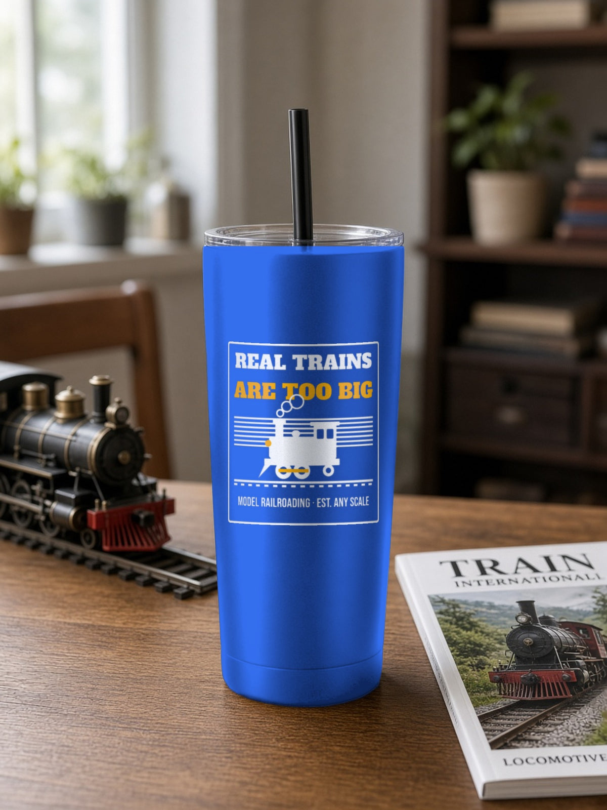 Real Trains Were Too Big Insulated Tumbler 20oz – Royal