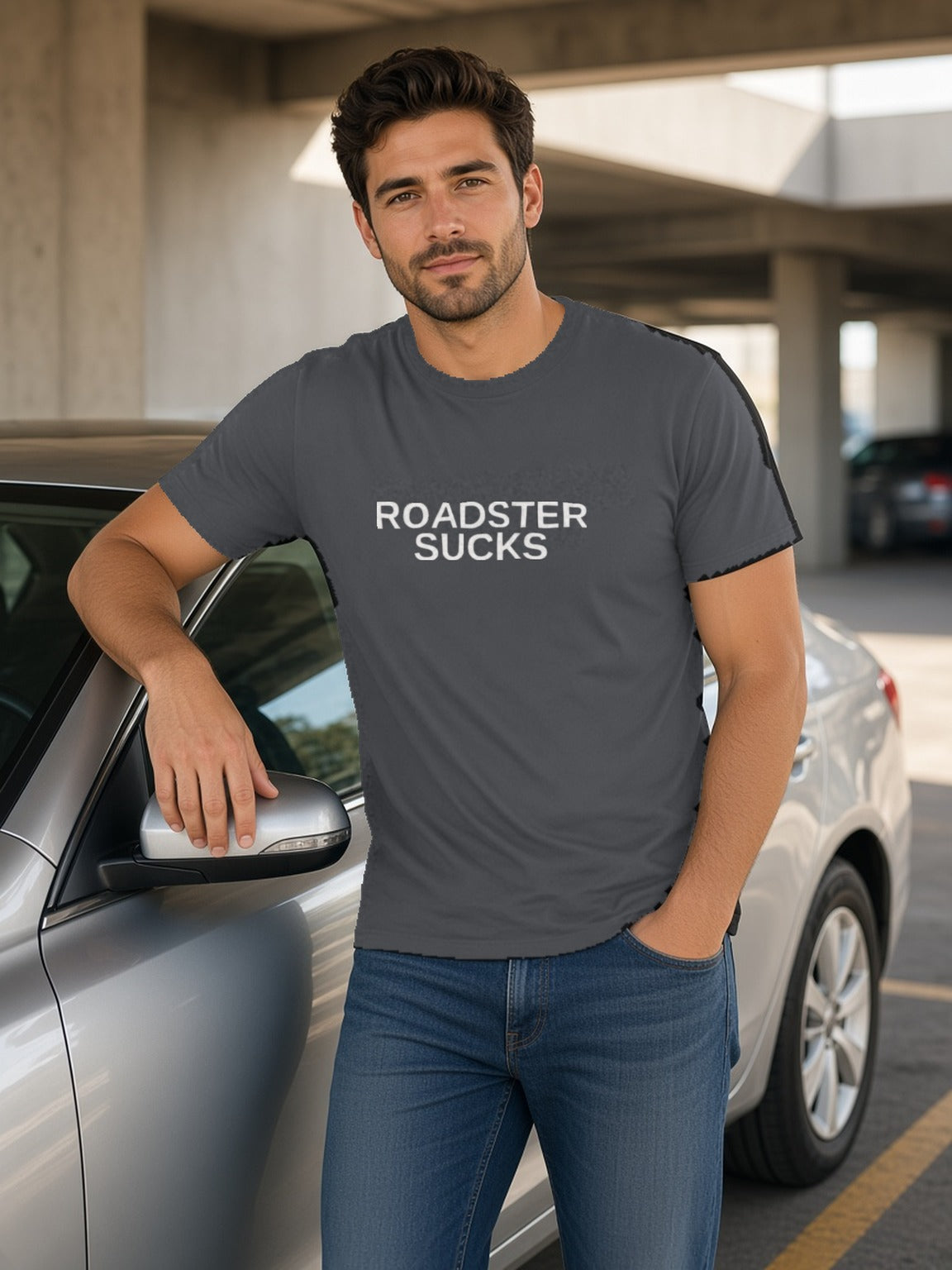 ROADSTER SUCKS Tee – Asphalt