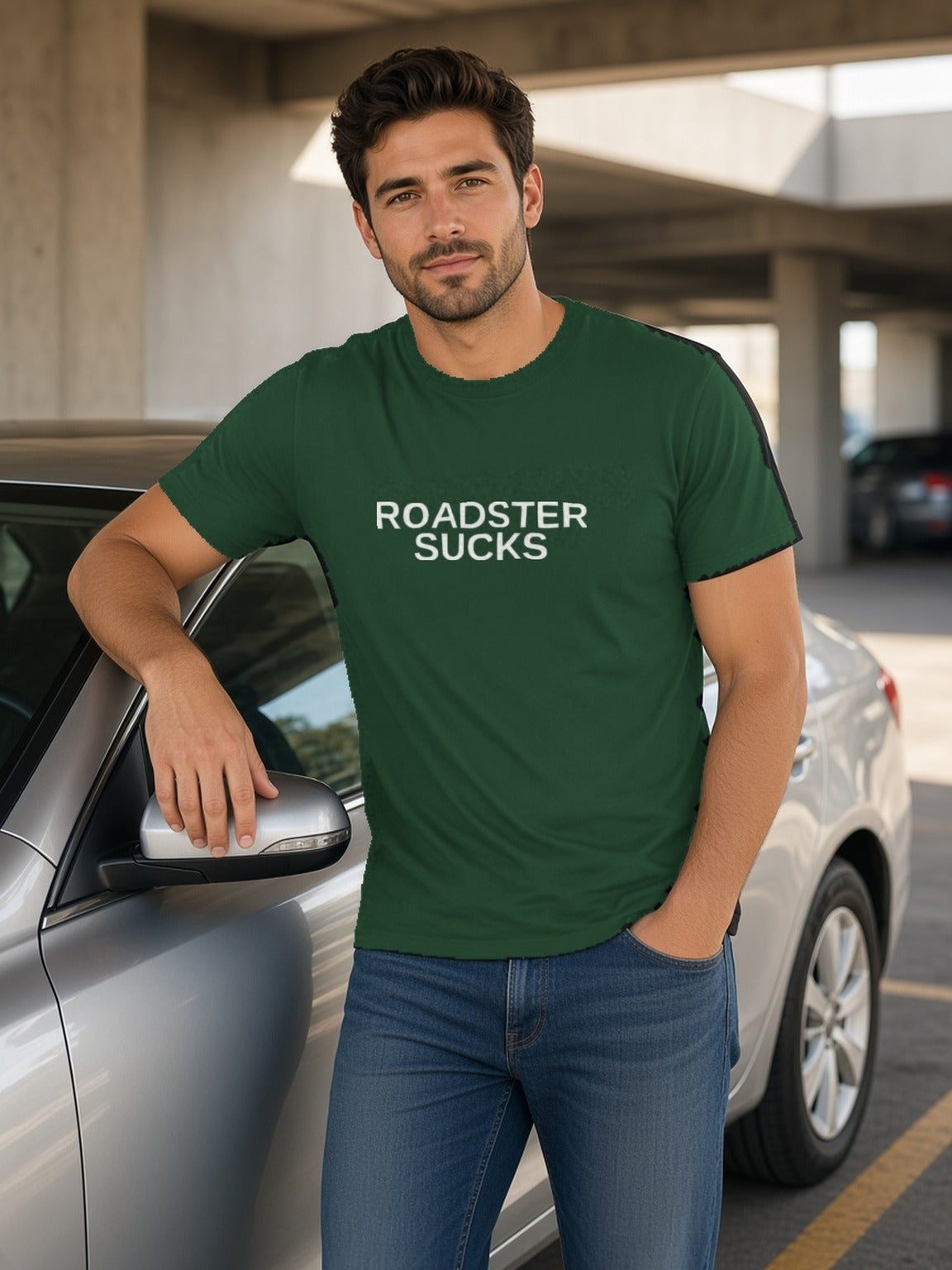 ROADSTER SUCKS Tee – Forest