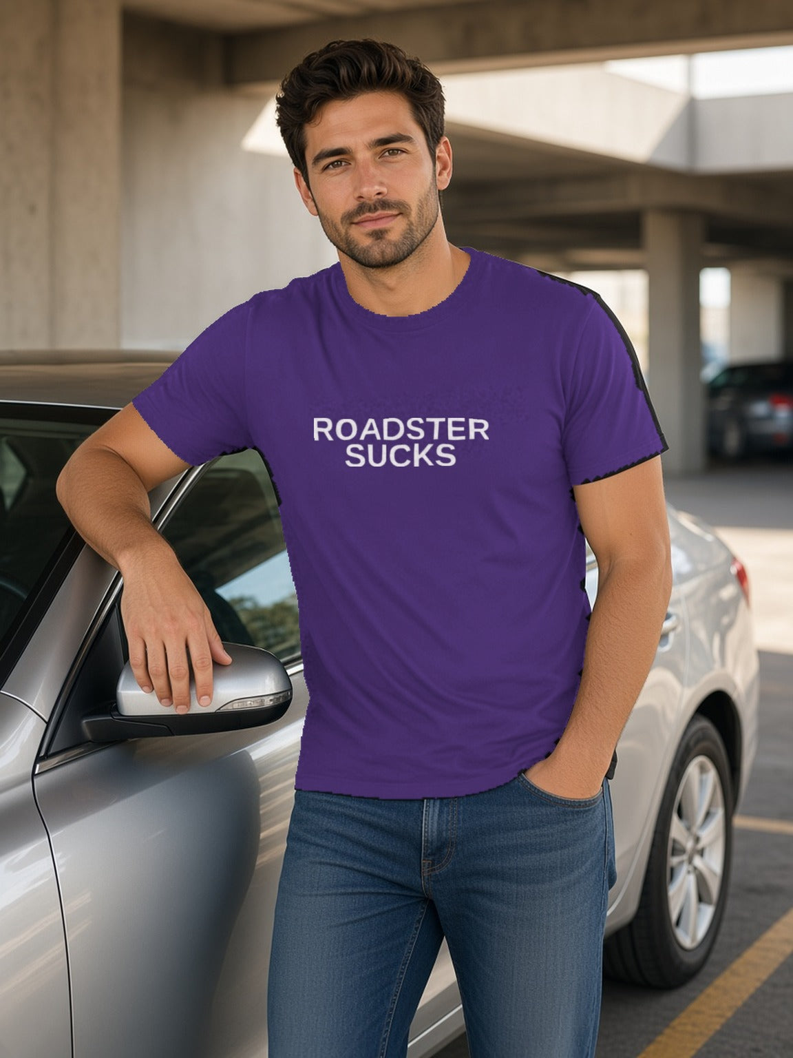 ROADSTER SUCKS Tee – Team Purple