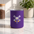 Will Stop For Trains Insulated Tumbler 10oz – Dark Purple