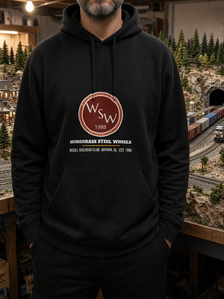 Wiregrass Layout Hoodie – Black