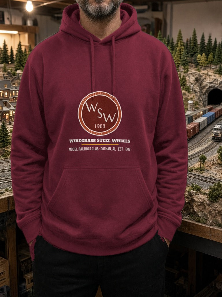 Wiregrass Layout Hoodie – Maroon
