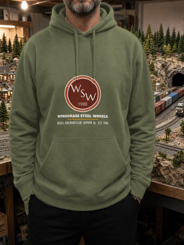 Wiregrass Layout Hoodie – Military Green