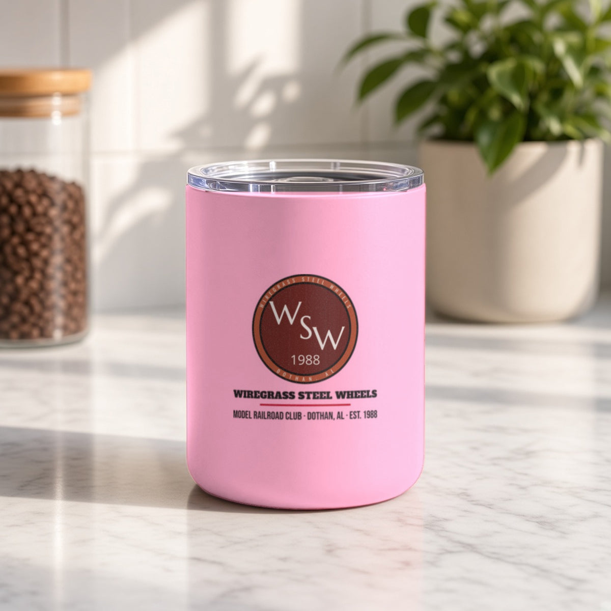 Wiregrass Layout Insulated Tumbler 10oz – Pink