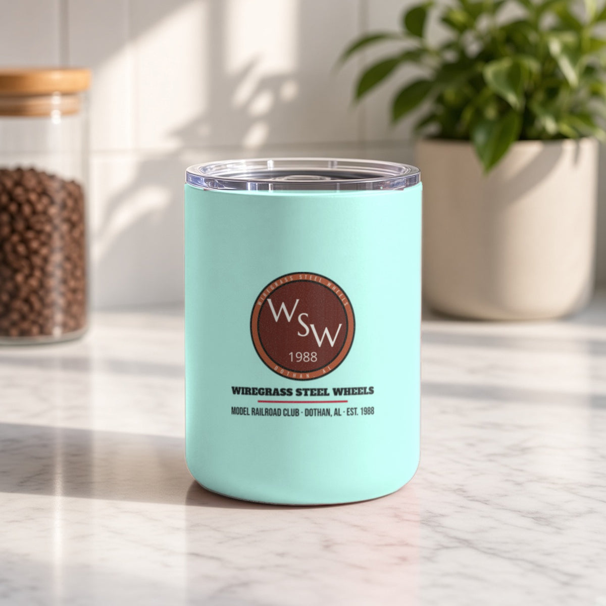 Wiregrass Layout Insulated Tumbler 10oz – Teal