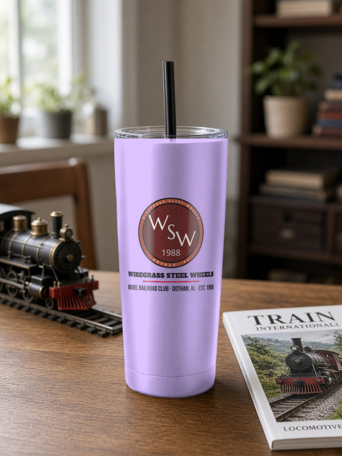 Wiregrass Layout Insulated Tumbler 20oz – Light Purple