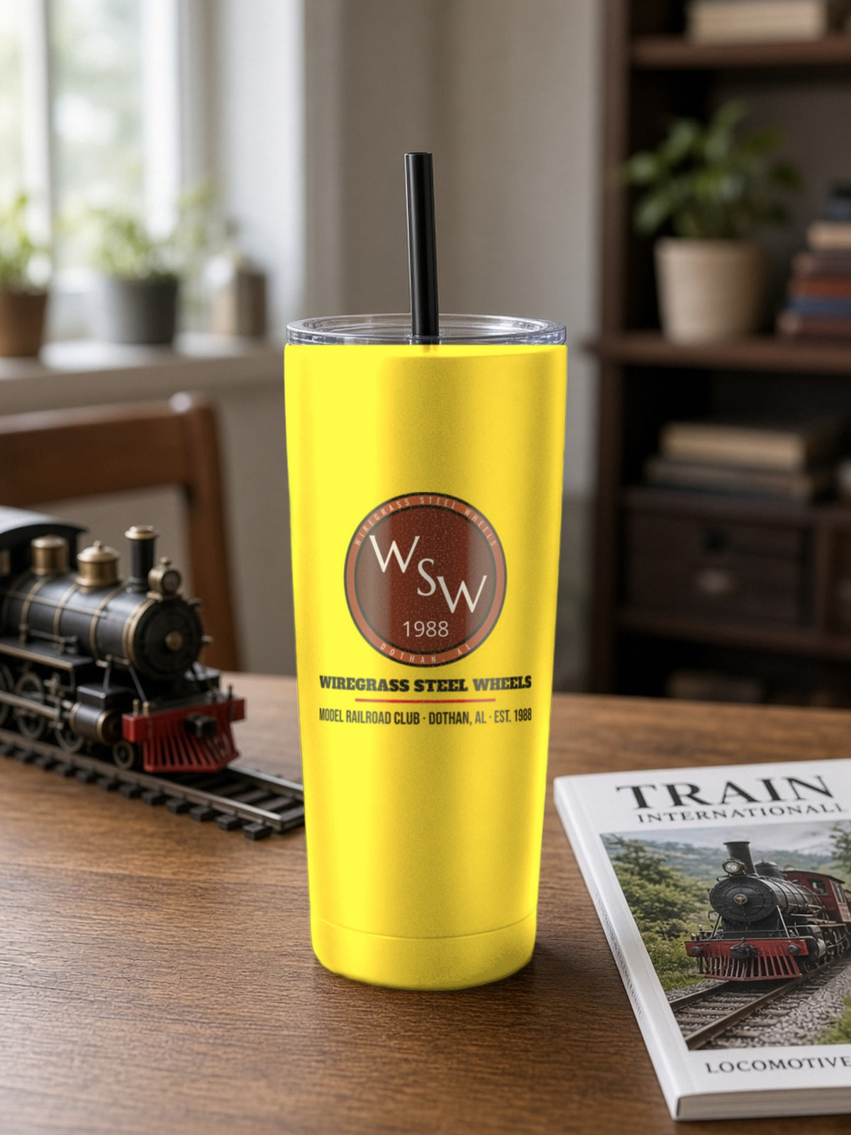 Wiregrass Layout Insulated Tumbler 20oz – Yellow
