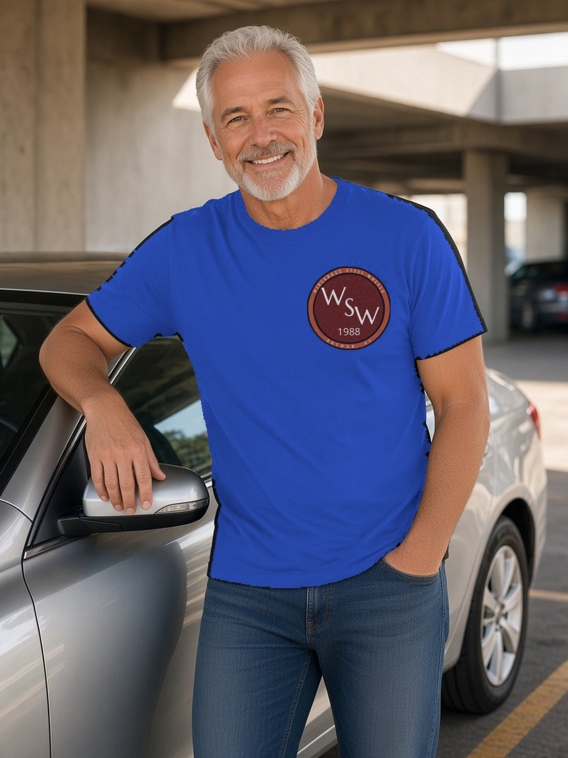 Wiregrass Steel Wheels Tee (Polyester) – Royal